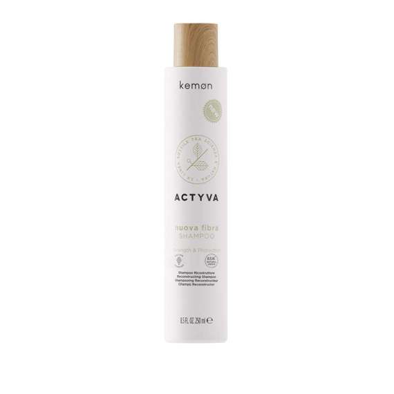 Actyva Nuova Fibra Shampoo szampon odbudowujący do włosów zniszczonych i delikatnych 250 ml Kemon