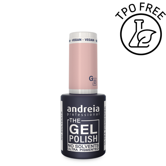 Lakier hybrydowy Andreia Professional The Gel Polish G03 z mocną pigmentacją mleczny róż 10,5 ml