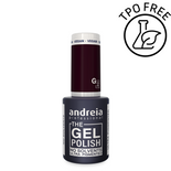 Lakier hybrydowy Andreia Professional The Gel Polish G32 z mocną pigmentacją fioletowe bordo 10,5 ml