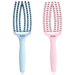 Zestaw szczotek Olivia Garden FingerBrush LOVE do rozczesywania włosów niebieska + różowa