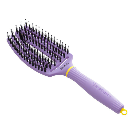 Szczotka Olivia Garden FingerBrush Combo Medium Inner Child Snuggle Purple do rozczesywania i wygładzania włosów