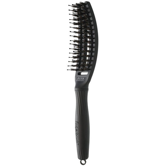 Szczotka Olivia Garden Fingerbrush Combo Small Full Black do rozczesywania włosów mała