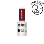 Lakier hybrydowy Andreia Professional Gel Polish Lucky Star LS4 głęboka metaliczna czerwień 10,5 ml