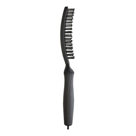 Szczotka Olivia Garden FingerBrush Care Ionic Double Bristles do rozczesywania włosów czarna