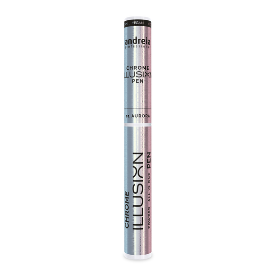 Pisak do zdobień Andreia Professional Chrome Illusion z pyłkiem opalizującym 01 Aurora 0.5 g