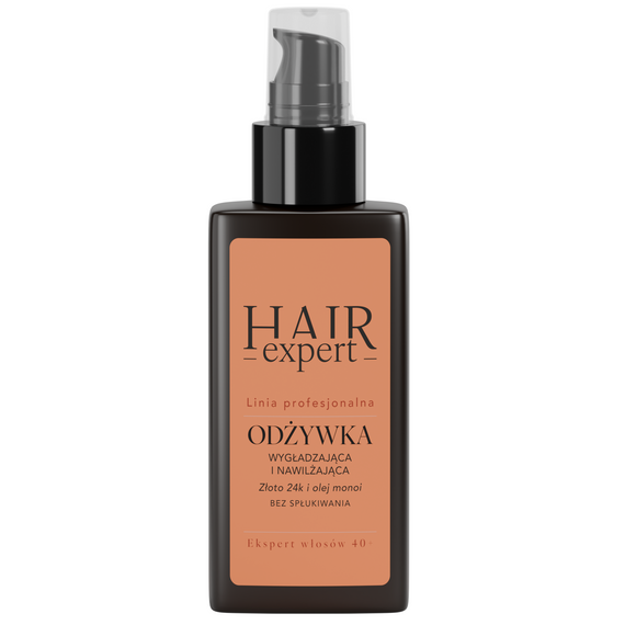 Odżywka Hair Expert Wygłądzająca i Nawilżająca z 24k złotem i olejem monoi bez spłukiwania 90 ml