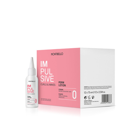 Płyn do trwałej ondulacji Montibello Impulsive Curls & Waves 0 do włosów opornych 75 ml