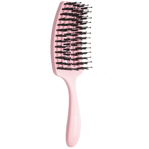 Szczotka Olivia Garden FingerBrush Care Mini Pink do rozczesywania włosów różowa