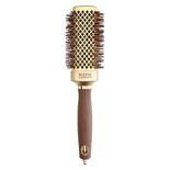 Szczotka Olivia Garden Expert Blowout Straight do prostowania i modelowania włosów złoto brązowa 40 mm