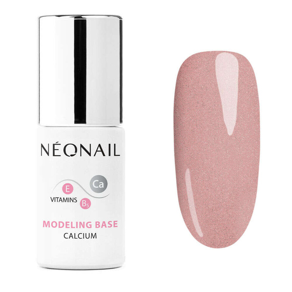 Baza Neonail Modeling Base Calcium Bubbly Pink do lakierów hybrydowych 7,2 ml