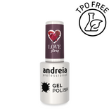 Lakier hybrydowy Andreia Professional Gel Polish 307 perłowy, ciemny odcień rozbielonego fioletu 10,5 ml