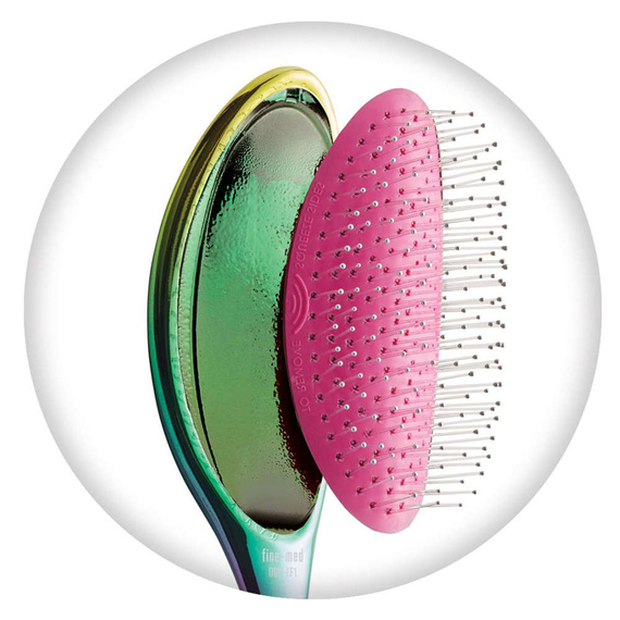 Szczotka Olivia Garden Aurora Rose gwiezdna zieleń do rozczesywania włosów delikatnych, cienkich i normalnych  + Spray  Hair Expert nawilżenie i wygładzenie 8w1 do włosów 140 ml