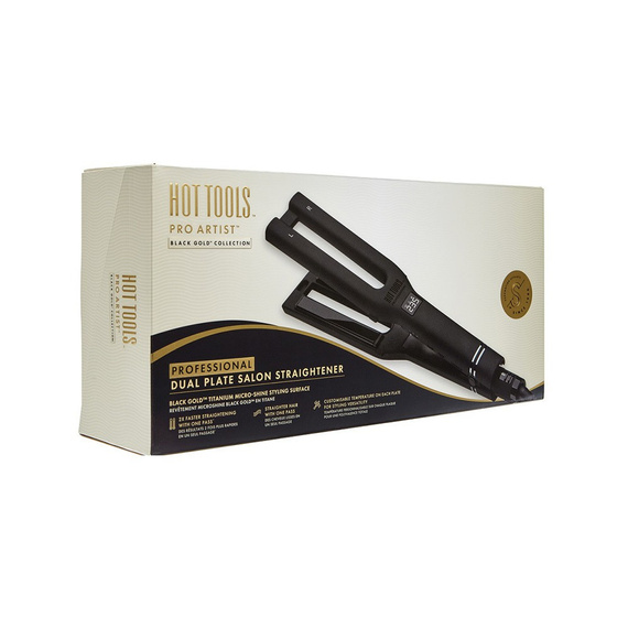 Prostownica HOT TOOLS DUAL PLATE Black Gold 12,7 mm