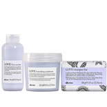 Zestaw Davines LOVE wygładzający szampon w kostce 100g + odżywka 250ml + krem 150ml