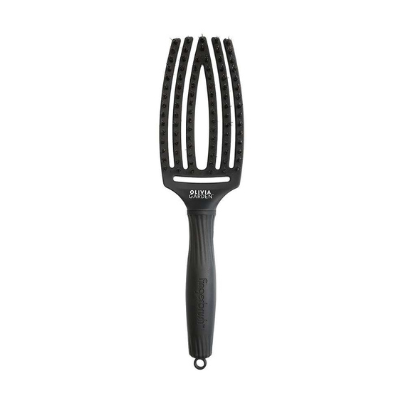 Szczotka Olivia Garden FingerBrush Full Black Medium Combo do rozczesywania włosów czarna