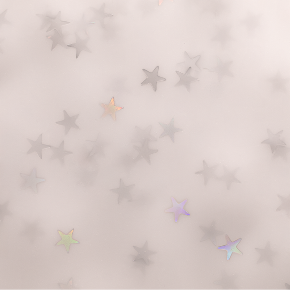 Lakier hybrydowy Andreia Professional Gel Polish Lucky Star LS2 mlecznobiały z holograficznymi gwiazdami 10,5 ml