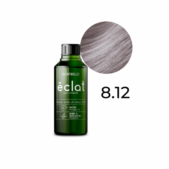 Farba Montibello Éclat 8.12 kwaśna rewitalizująca perłowy popielaty jasny blond 60 ml