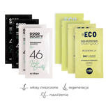 Zestaw próbek kosmetyków regenerujących do włosów suchych i zniszczonych