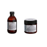 Zestaw Davines Alchemic Tobacco podkreślający kolor szampon 280ml + odżywka 250ml - włosy brązowe i jasnobrązowe
