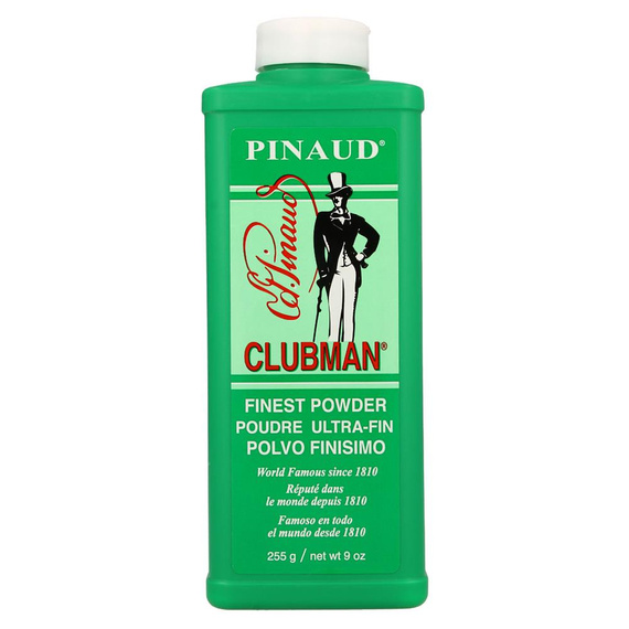 Finest Powder Talc talk do pielęgnacji skóry twarzy 255 g Clubman Pinaud