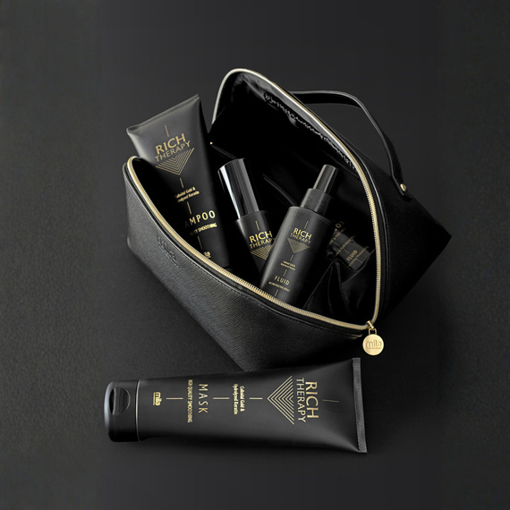 Zestaw Mila Pro Rich Therapy szampon 250 ml + odżywka 250 ml + fluid 100 ml + botox 2x12 ml + kosmetyczka