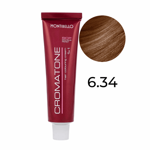 Farba Montibello Cromatone 6.34 miedziano-złoty ciemny blond 60 ml