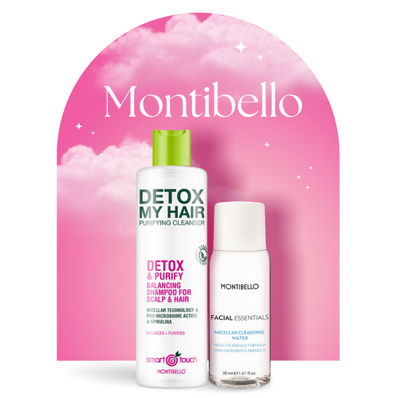 Zestaw micelarny Montibello Smart Touch Detox My Hair szampon do włosów 300 ml + płyn do twarzy 30 ml