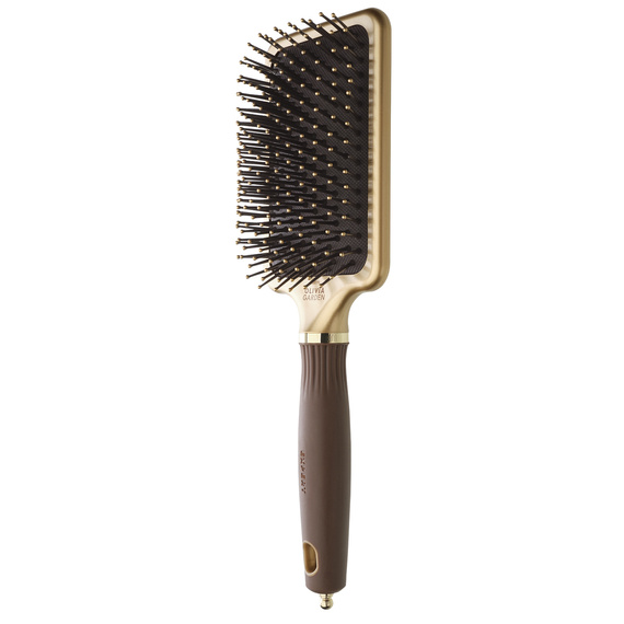Szczotka Olivia Garden Expert Care Rectangular L antystatyczna do suszenia i rozczesywania włosów złoto brązowa