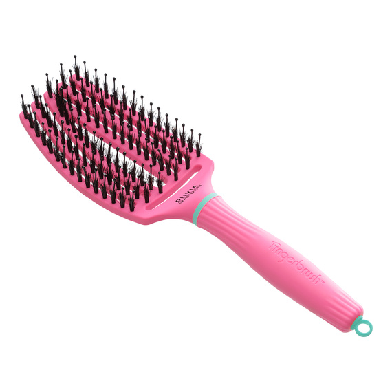 Szczotka Olivia Garden FingerBrush Combo Medium Inner Child Lollipop Pink do rozczesywania i wygładzania włosów
