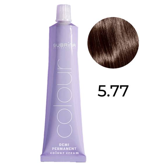 Farba Subrina Demi Permanent Colour 5.77 czekoladowy jasny brąz 60 ml