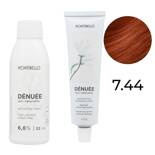 Zestaw Montibello Denuee farba 7.44 intensywnie miedziany blond 60 ml + krem aktywujący 22VOL 6,6% 90 ml