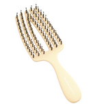 Szczotka Olivia Garden FingerBrush Care Mini Yellow do rozczesywania włosów żółta