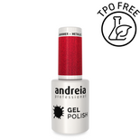 Lakier hybrydowy Andreia Professional Gel Polish 256 metaliczna czerwień 10,5 ml