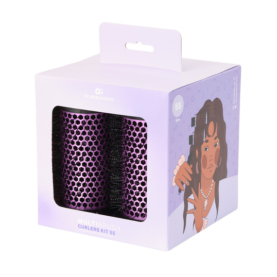Zestaw szczotek Olivia Garden MultiBrush 55 mm 4 sztuki + uchwyt