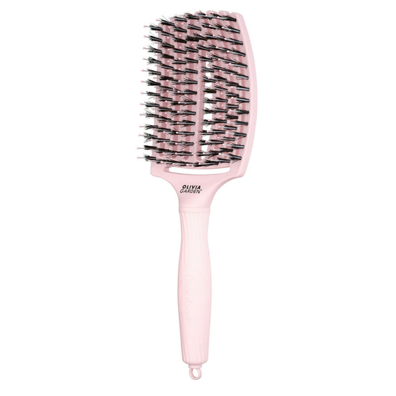 Szczotka Olivia Garden Fingerbrush Combo Large Pastel Pink do rozczesywania włosów duża