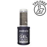 Lakier hybrydowy Andreia Professional The Gel Polish G39 z mocną pigmentacją metaliczne srebro 10,5 ml