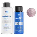 Zestaw Mila Pro Blonde Brilliance toner 9.75 Deep Rose Water 60 ml + aktywator 1,5 % 5 vol 120 ml