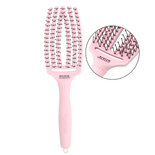 Szczotka Olivia Garden FingerBrush LOVE Double Bristles Pastel Pink do rozczesywania włosów różowa