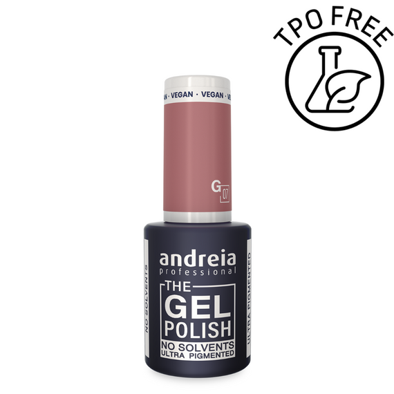 Lakier hybrydowy Andreia Professional The Gel Polish G07 z mocną pigmentacją cielisty odcień różu 10,5 ml