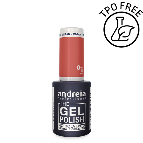 Lakier hybrydowy Andreia Professional The Gel Polish G18 z mocną pigmentacją łosoś 10,5 ml