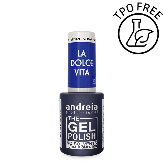 Lakier hybrydowy Andreia Professional The Gel Polish DV2 z mocną pigmentacją błękit królewski 10,5 ml