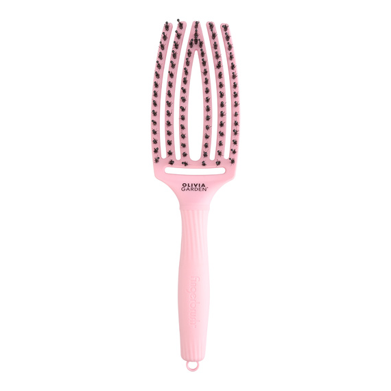 Szczotka Olivia Garden FingerBrush Combo Medium Jaipur Rose do rozczesywania włosów Amazonki Róż po zdrowie