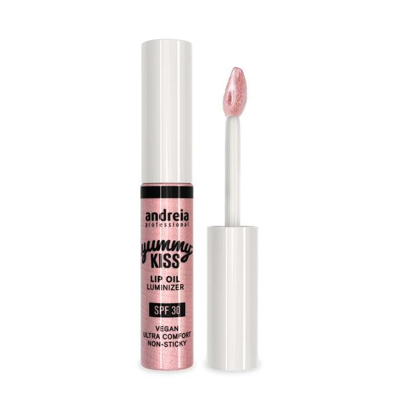 Olejek do ust Andreia Professional Yummy Kiss 05 Magic Pink rozświetlający nawilżający 7 ml