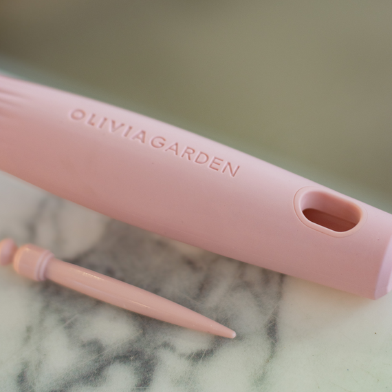 Szczotka Olivia Garden Expert Blowout Speed Wavy Bristles do suszenia i modelowania włosów różowa 35 mm