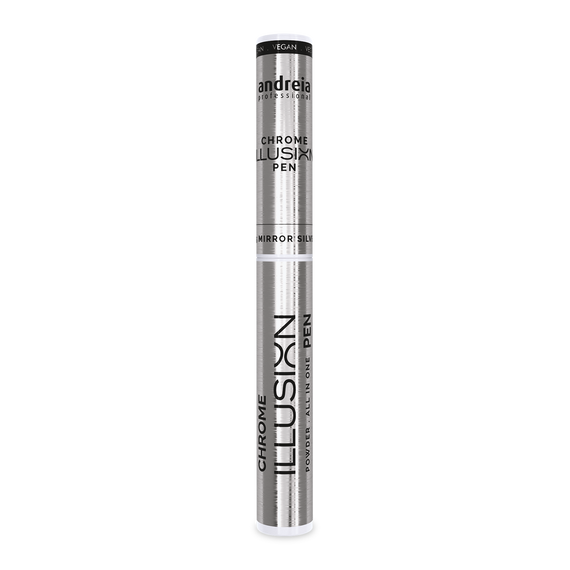 Pisak do zdobień Andreia Professional Chrome Illusion z pyłkiem opalizującym 05 Mirror Silver 0.5 g