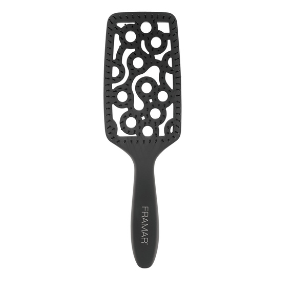 Szczotka Framar Vented Paddle Matte Black wentylowana do modelowania włosów czarna