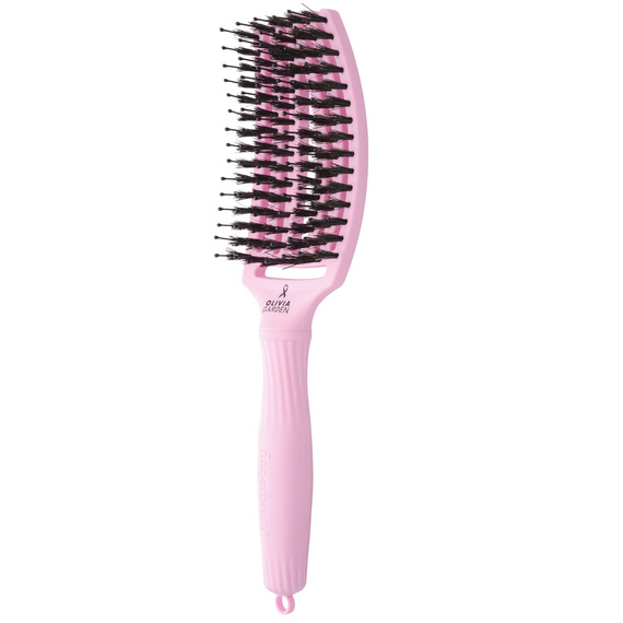 Szczotka Olivia Garden Fingerbrush Care Ionic Paper Blush do rozczesywania włosów różowa