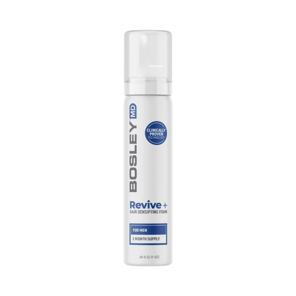 Bosley Pianka Bosley MD MEN'S Revive zagęszczająca włosy dla mężczyzn bez spłukiwania 60 g — Składniki i ocena