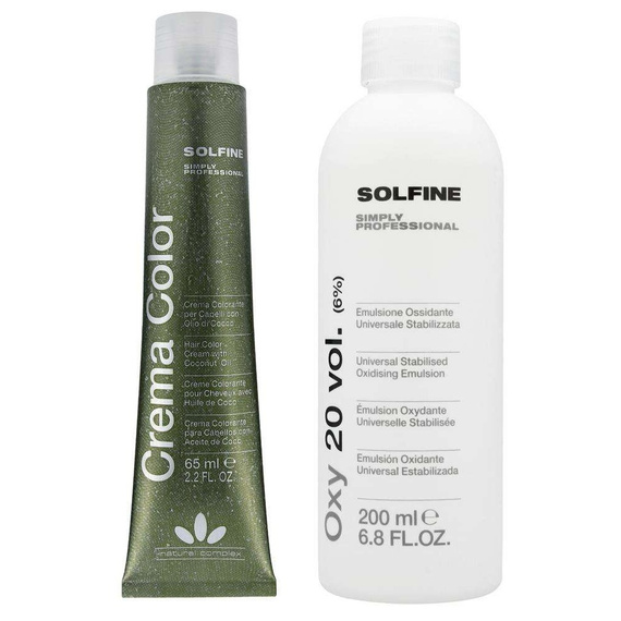 Zestaw Farba Solfine Crema Color 65 ml + krem aktywujący OXY 200 ml