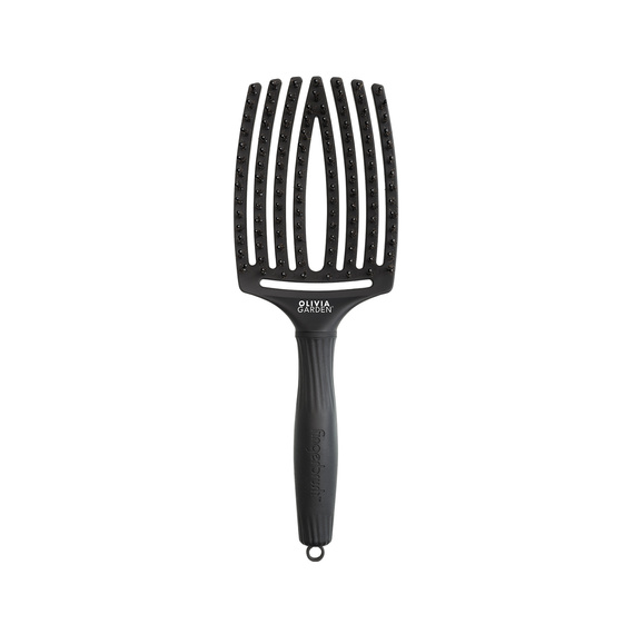Szczotka Olivia Garden Fingerbrush Combo Large Full Black do rozczesywania włosów duża